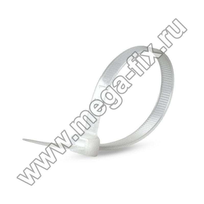 Стяжка нейлоновая MGF 2,5х200 мм белая (100 шт./ уп.)